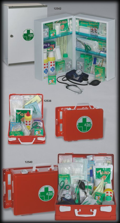 First aid kits valid for DM 388 by Prodotti Record.