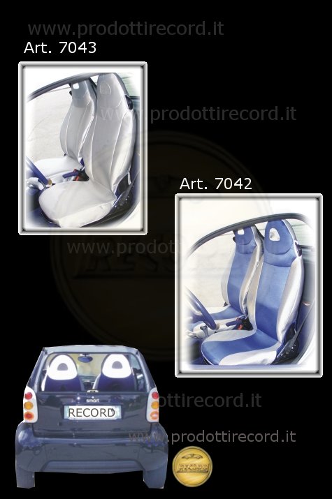 Coprisedili su misura smart for two TECNO by Prodotti Record.